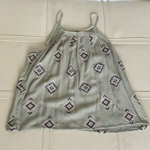 Mi Ami,‎ Aztec Tank Top Blouse with embroidery size XS